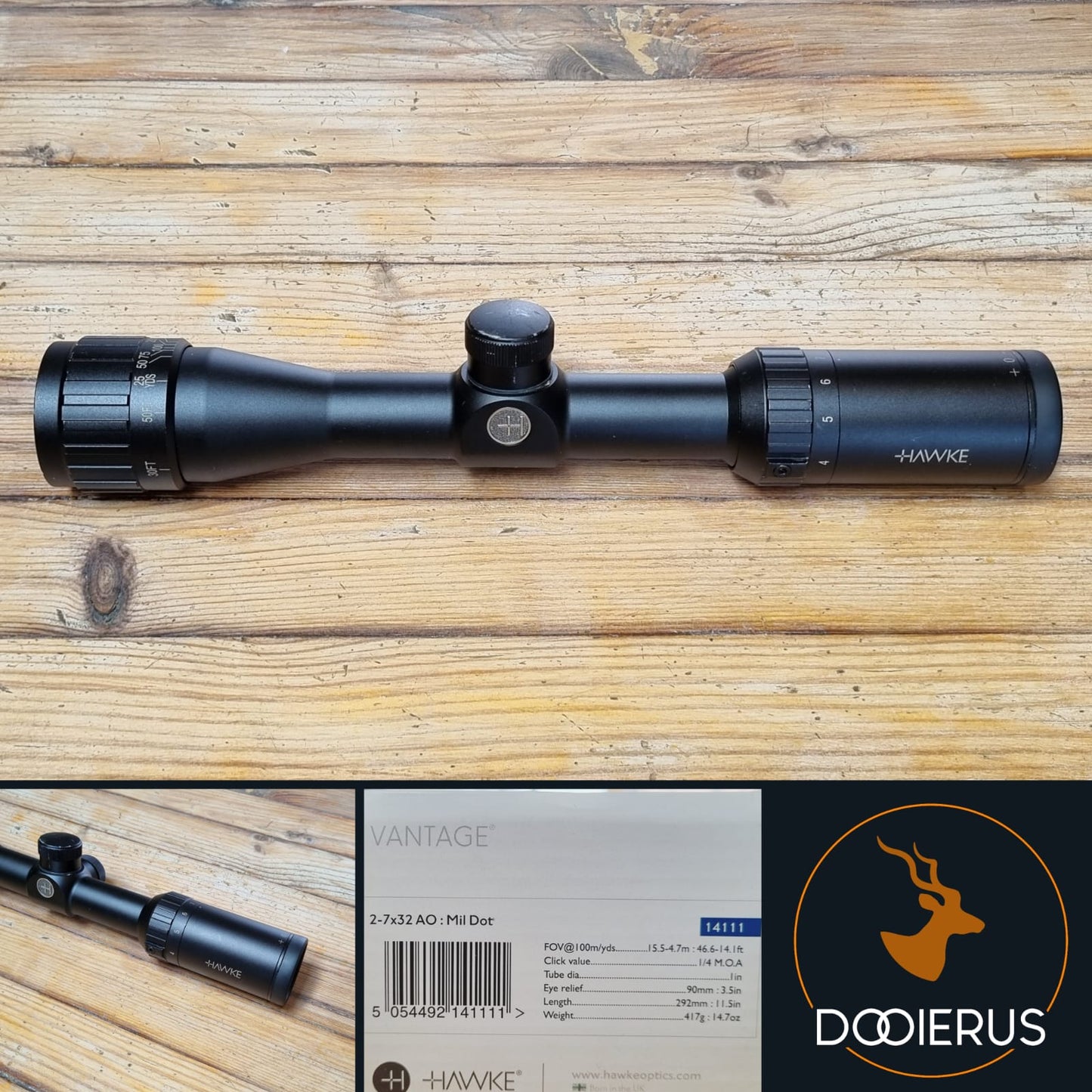 Hawke Vantage 2-7x32 AO