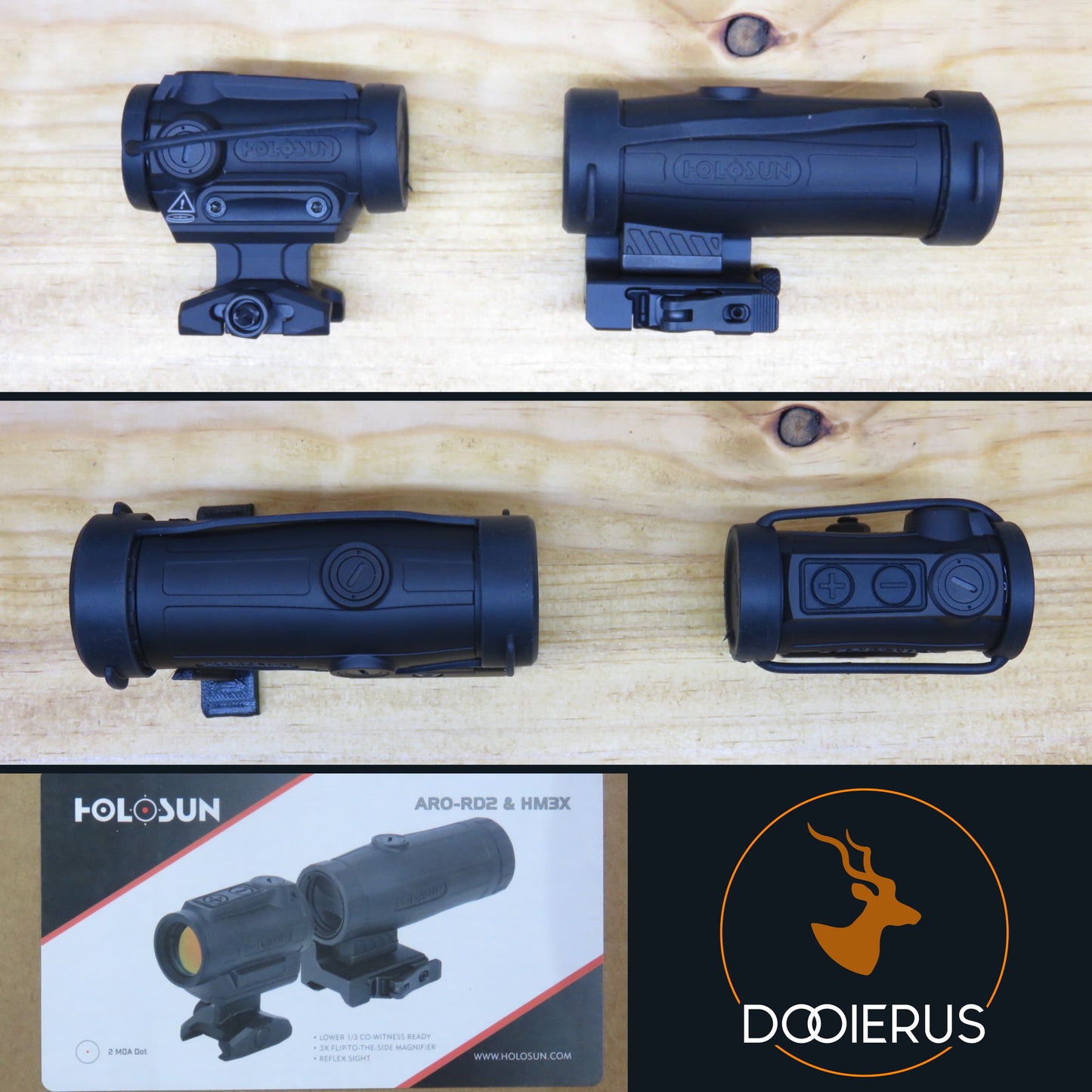 Holosun ARO-RD2 & HM3X