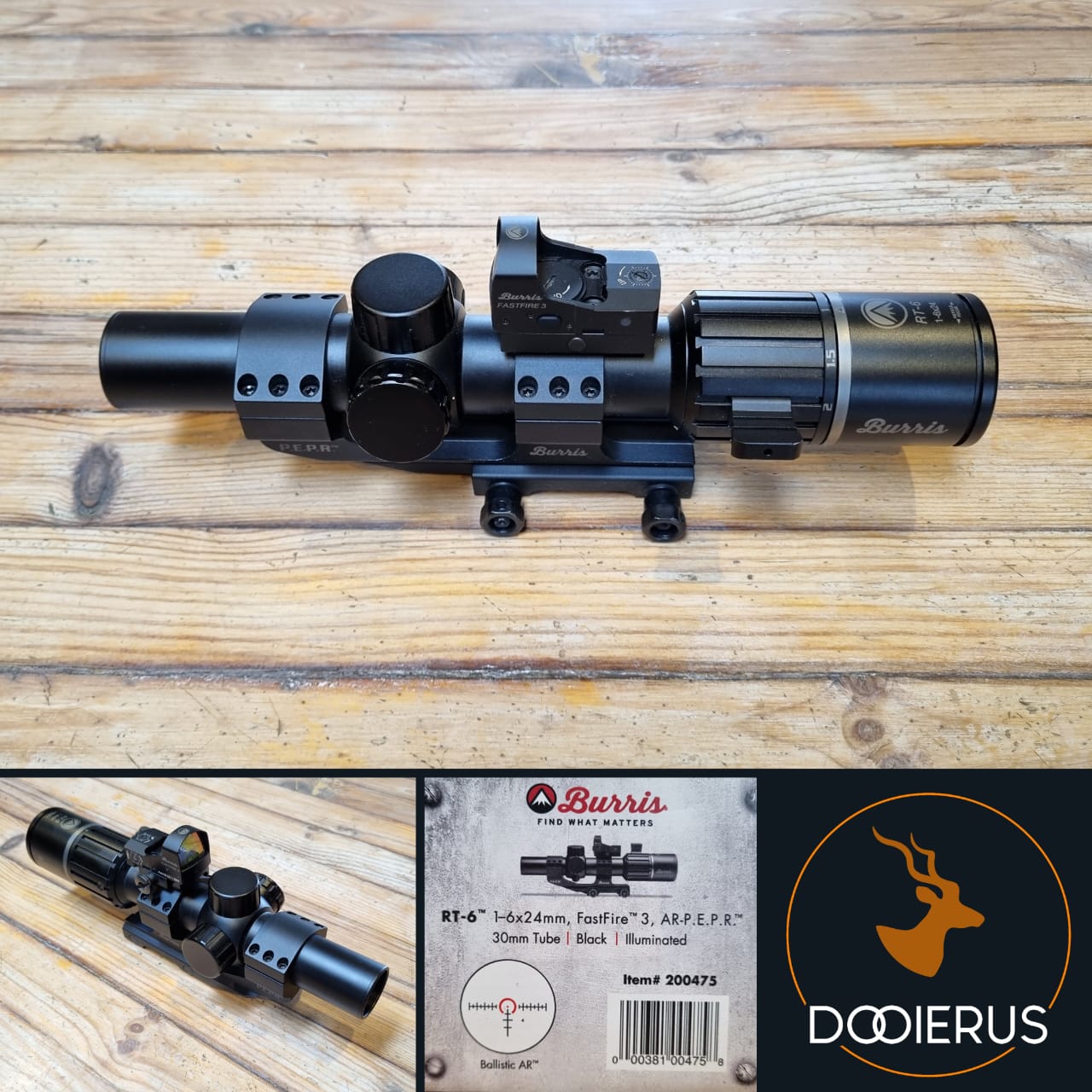 Burris RT-6 1-6x24, FastFire 3, AR-PEPR Combo