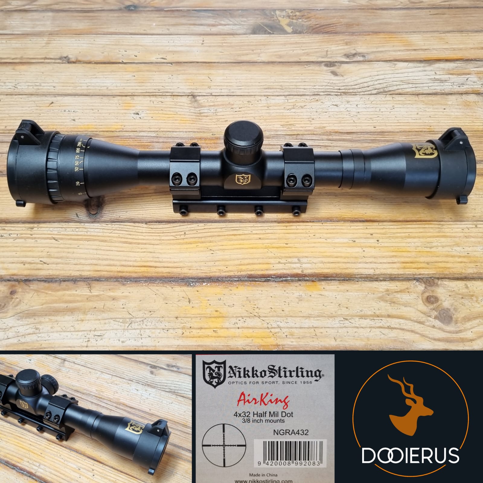 Nikko Stirling AirKing 4x32 AO HMD