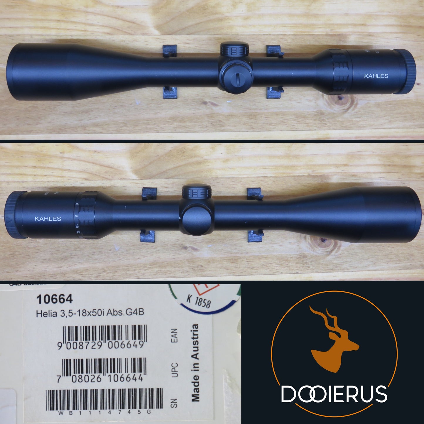 Kahles Helia 3.5-18x50i G4B Ballistic