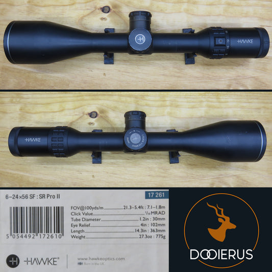 Hawke Sidewinder 6-24x56 SR Pro II